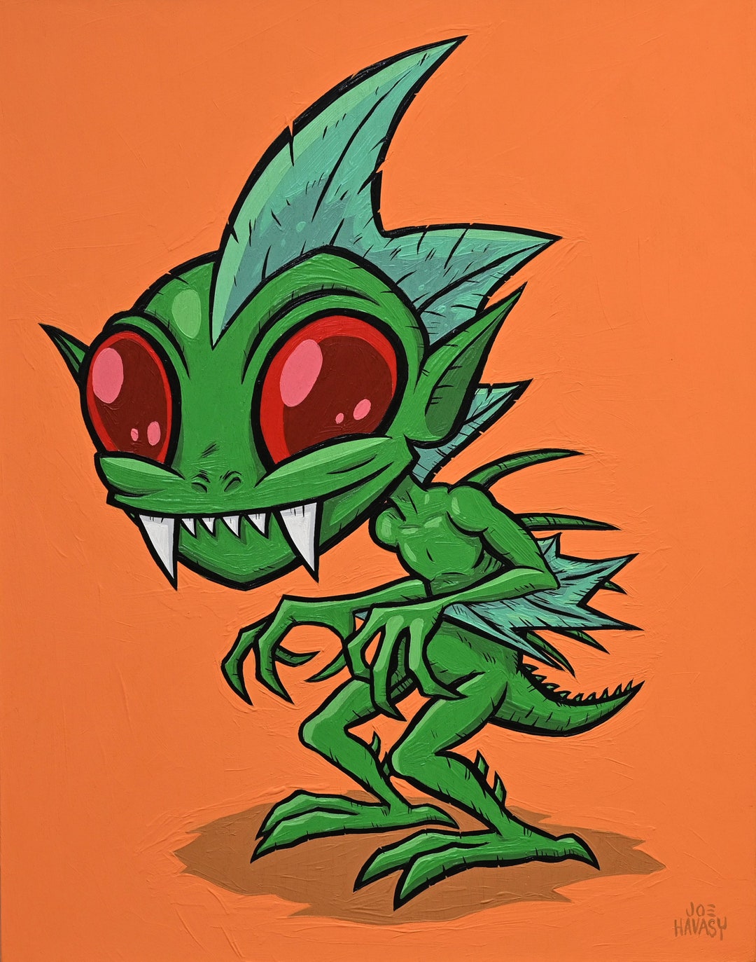 Chupacabra Original Painting - Etsy