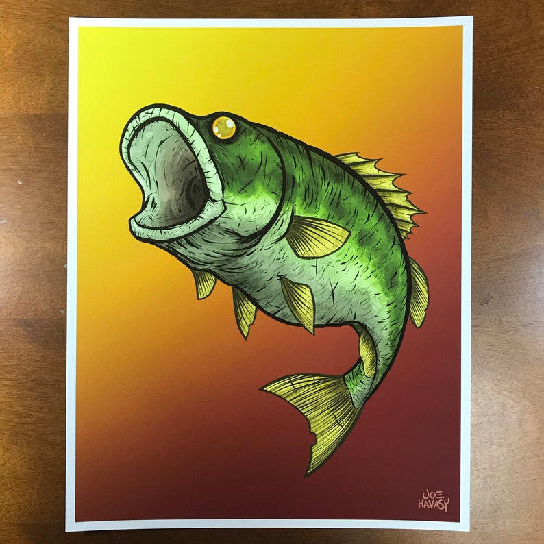 Largemouth Bass Giclee Print image 5