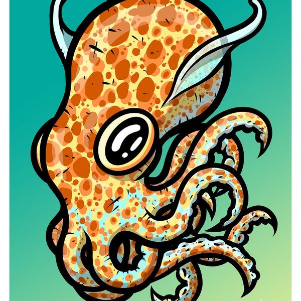 Bobtail Squid 8 x 10 inch giclee print