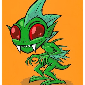 Chupacabra giclee print Various Sizes