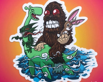 Cryptid Party Sticker