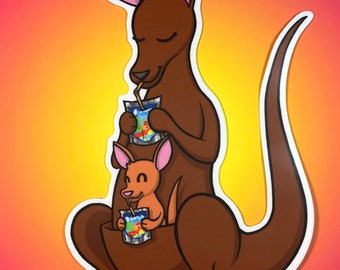 Kangaroo sticker