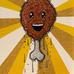 Savory Savior 8 x 10 inch giclee print FRIED CHICKEN