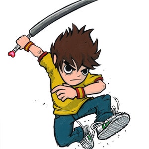 Scott Pilgrim 11x14 Print