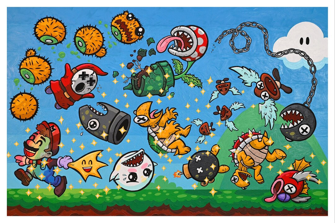 Invincible Mario 8 X 12