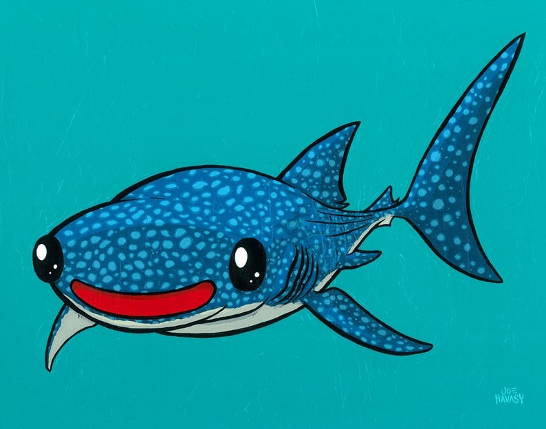 Whale Shark 11x14 Giclee Print zdjęcie 1