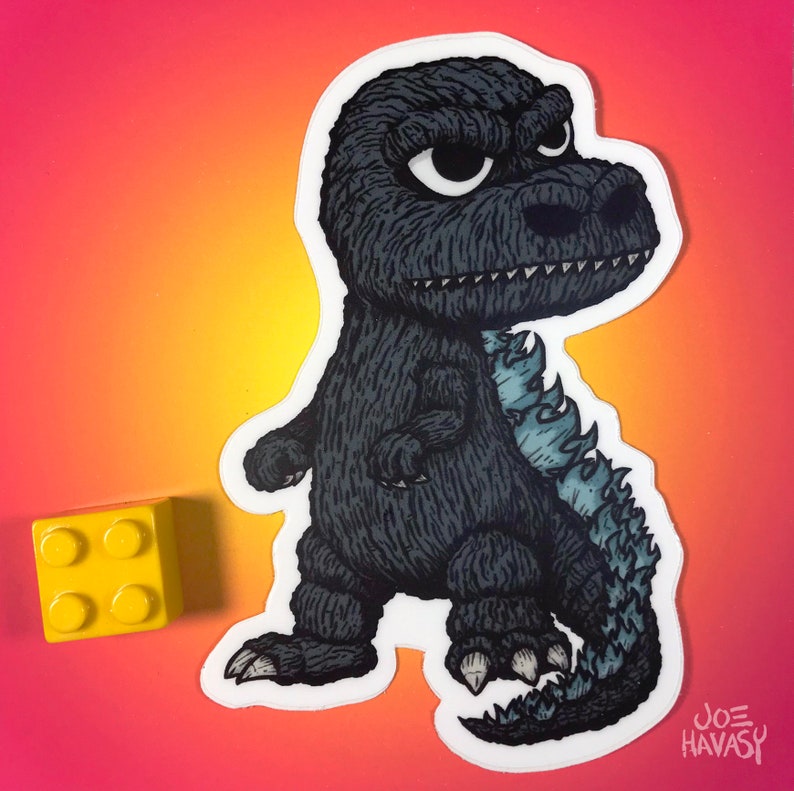 Baby Godzilla Sticker Available in two sizes image 4