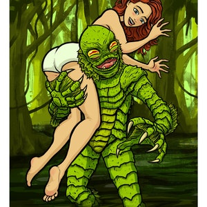 Creature From the Black Lagoon - 11 x 14&quot; Print