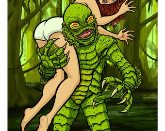 Creature From the Black Lagoon - 11 x 14" Print