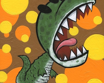 Schnappi the Baby Alligator Giclee Print