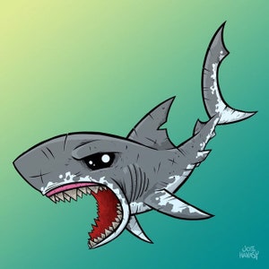 Great White Shark Print