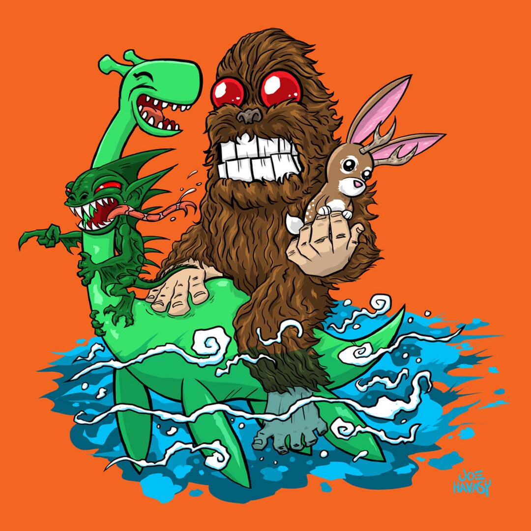 Cryptid Party Print Various Sizes - Etsy