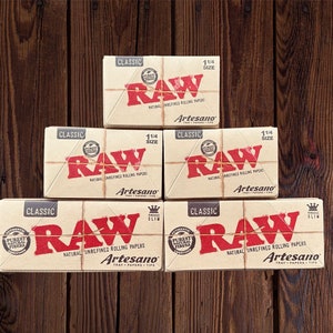 RAW Classic Artesano -  | Tray | Papers | Tips  ( 1 1/4 and King Size Slim )