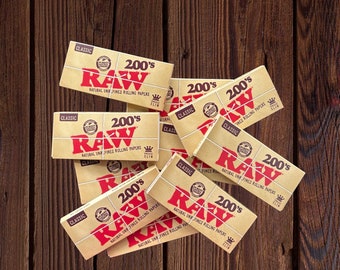 Papier à rouler RAW 200's Classic King Size mince