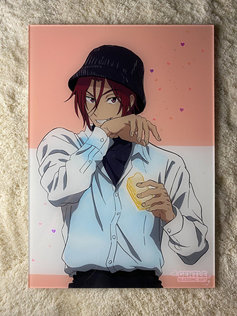 Anime plexiglass paintings Rin Matsuoka