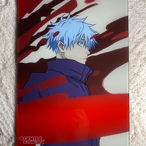 Anime plexiglass paintings Gojo