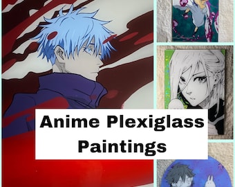 Anime plexiglass paintings