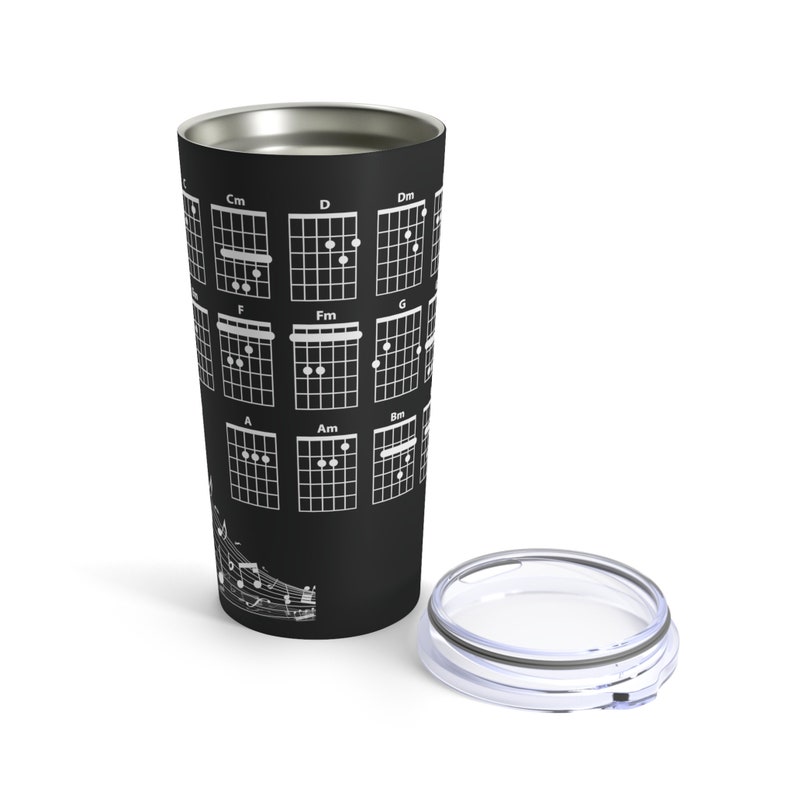 Guitar Chord Chart Tumbler, Guitar, Chord Chart, Chords, Music, 20oz ...