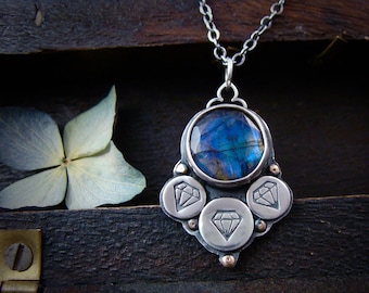 Lucy in the sky ... labradorite pendant
