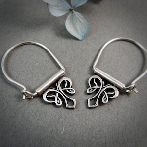 Aros Art Nouveau de Plata de Ley: Joyas ligeras y hechas a mano