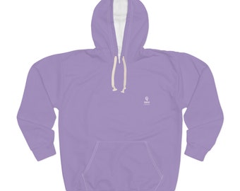 Unisex DJESI PASTEL Pullover Hoodie in purple