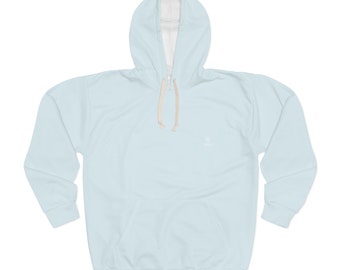 Unisex DJESI PASTEL Pullover Hoodie in baby blue