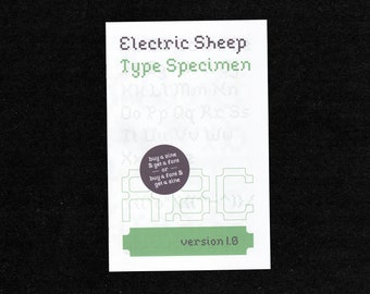 Electric Sheep Type Specimen Zine
