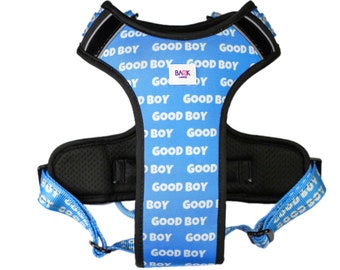 Dog Harness Boy, Adjustable, Small Medium Large Dogs, Pet Harnesses With Handle, Reflective Straps, Good Boy, Safe and Durable