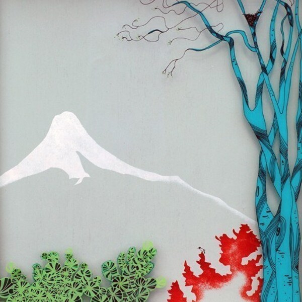 Blue Birch and Teeny Bird-Print of Original Painting