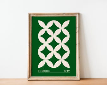 Bauhaus Exhibition Poster: Retro Abstract Wall Art (Digital Print)