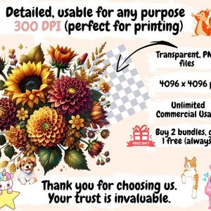 Fall Flowers Clipart Autumn Blooms - Wonders Artist