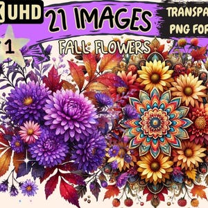 Fall Flowers Clipart Autumn Blooms - Wonders Artist