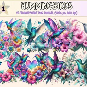 Hummingbirds Clipart autopost bird with flowers cute hummingbirds - WondersArtist