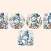 Blue Snowman Clipart 29 PNG Festive Snowman Graphics, Winter Printables ...