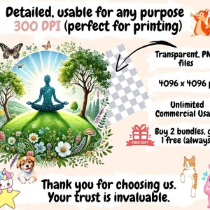 Meditation Clipart calm graphics - Wonders Artist