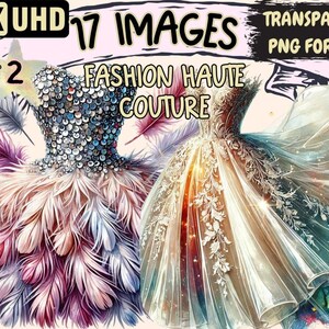 Fashion Haute Couture (P2) Clipart Couture Designs - Wonders Artist