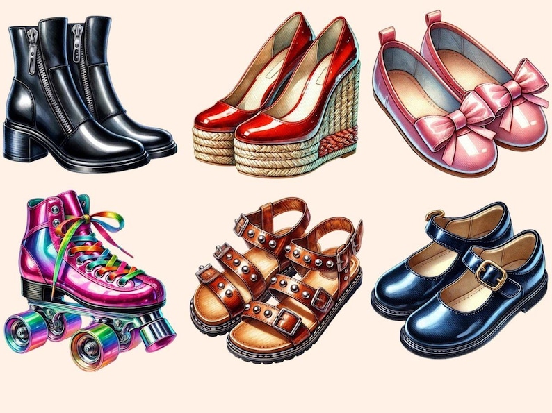 Shoes Clipart Boot Illustrations - Wonders Artist
