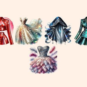 Fashion Haute Couture (P2) Clipart Couture Designs - Wonders Artist