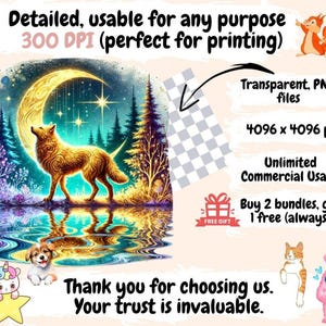 Mystical Wolves Clipart Dreamy Wolf Clipart - Wonders Artist