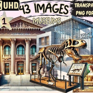 Museums Clipart – 43 Cultural Exhibit PNG Illustrations (Digital Download)