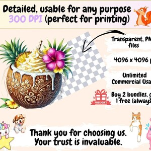 Tropical Cocktails (P1) Clipart beach drink clipart - Wonders Artist
