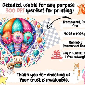 Hot Air Balloons Clipart aerial digital art - Wonders Artist
