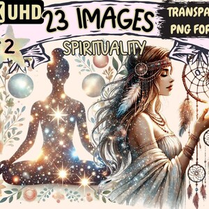 Sacred Symbol Clipart – Mystical Spiritual Illustrations (23 PNG Digital Download)