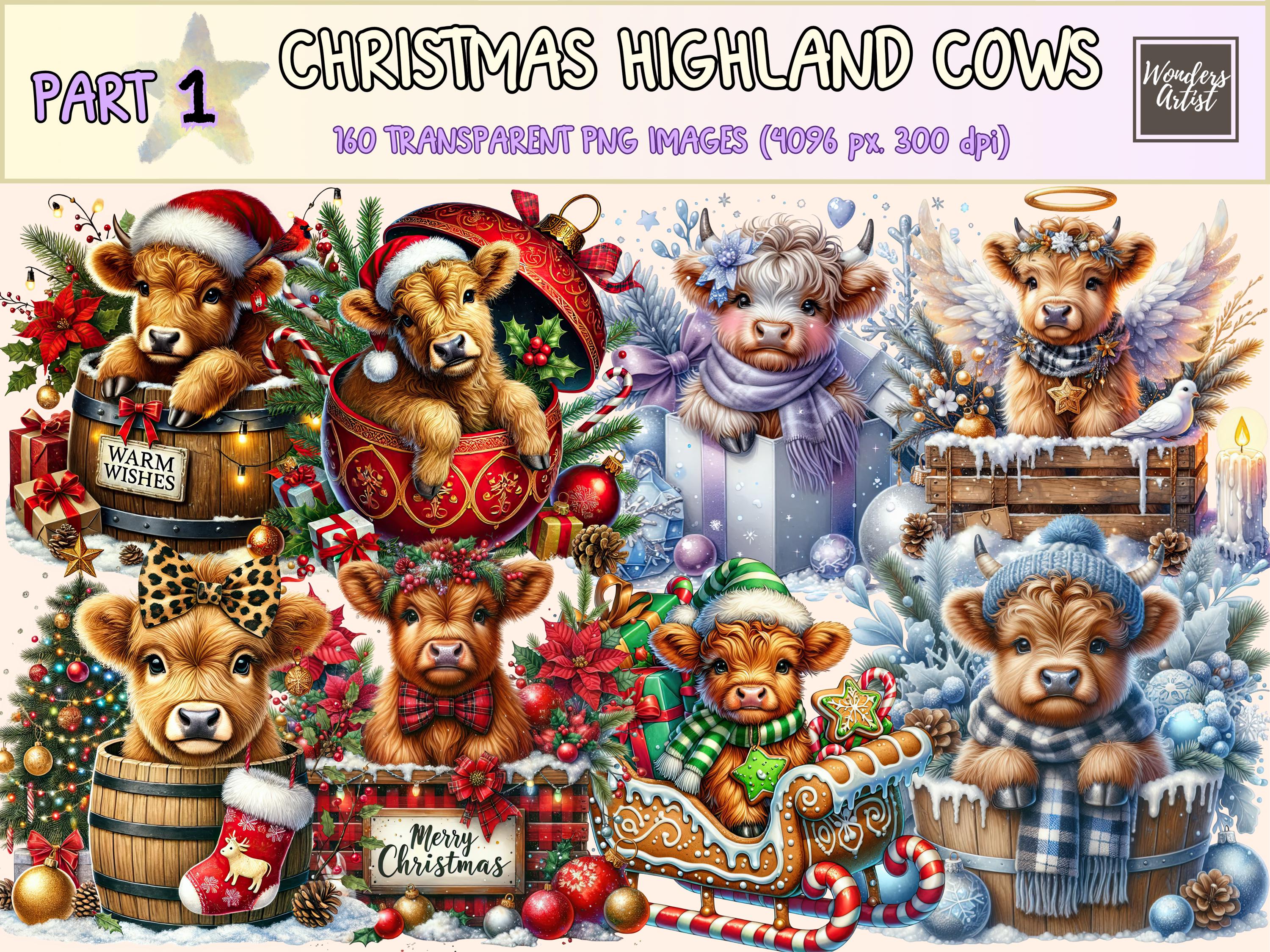 Lustige Weihnachtskarte Mit Weihnachtskuh - 145x145 Mm, Umweltfreundlich & Hochwertig