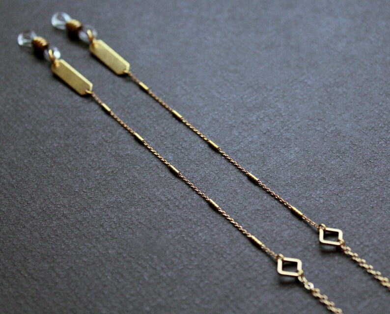 Gold Glasses Chain Eyeglass Chain Reading Glasses Chain Etsy UK