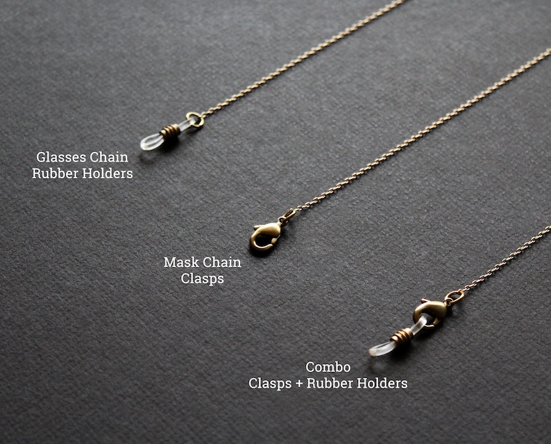 Gold glasses chain eyeglass chain sunglass strap sunglasses chain eye glasses holder reading glasses cord lanyard brass jewelry - Clovia image 5