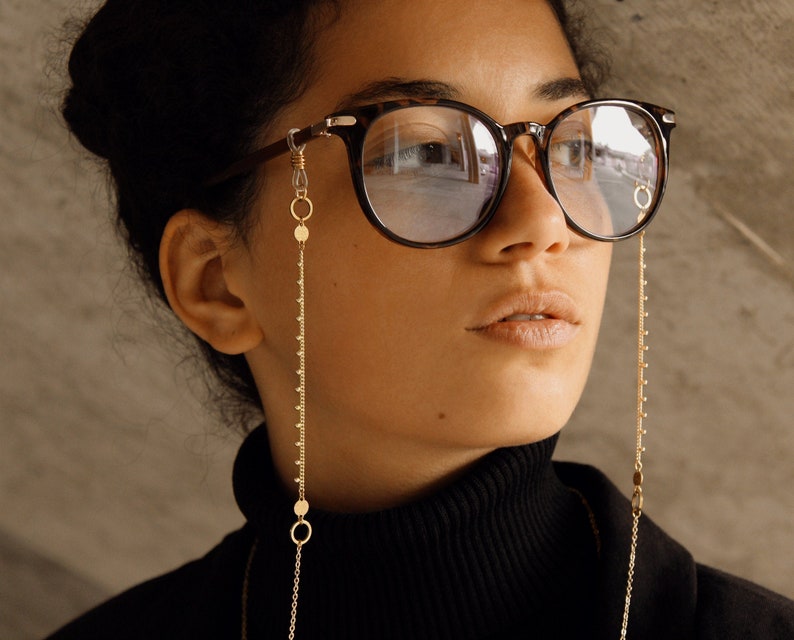 Eyeglass Chain Gold Glasses Chain Holder Sunglass Strap Etsy