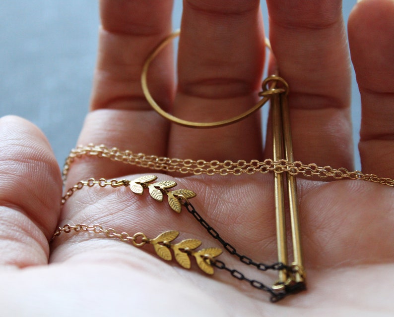 Eyeglass necklace for women glasses holder necklace gold thin lanyard with loop sunglass strap sunglasses cord brass jewelry gift -Clovia L image 5