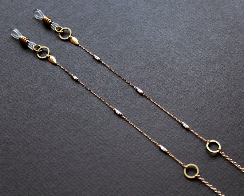 Beaded Glasses Chain Gold Eyeglass Chain for Women Eyeglasses Etsy