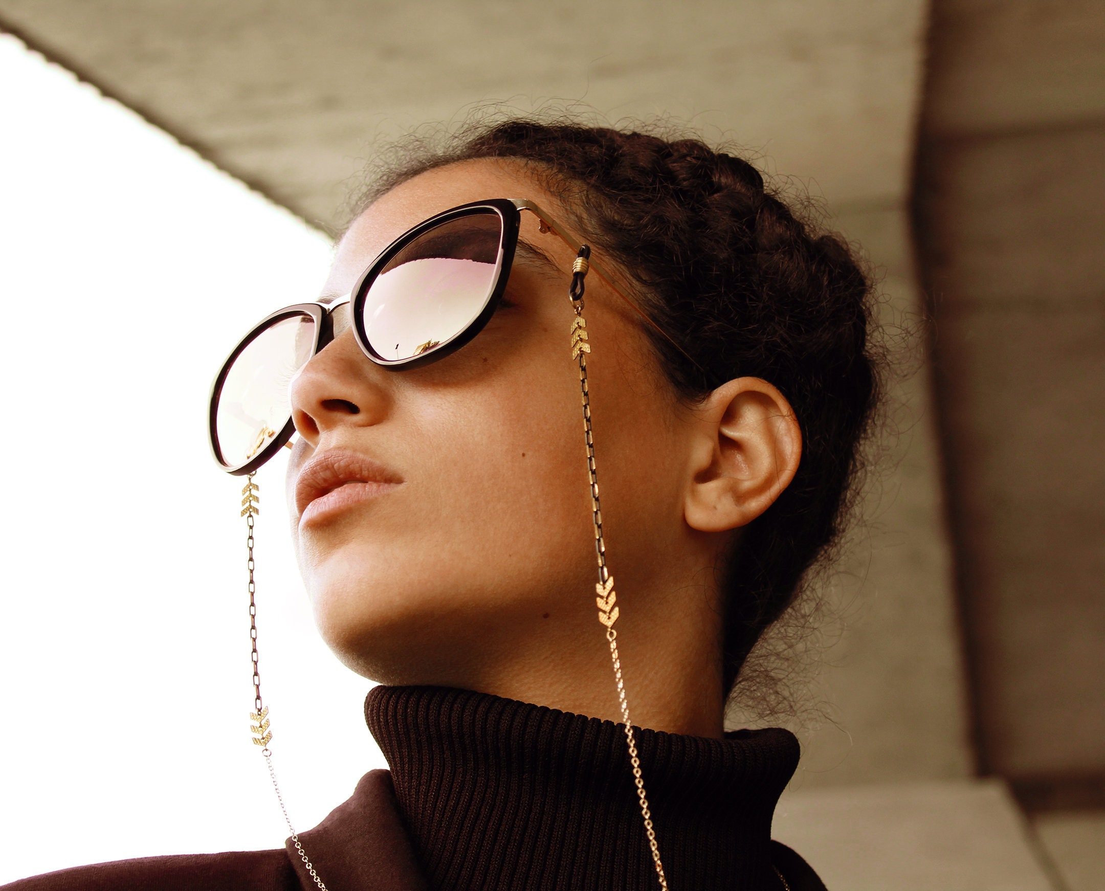 FISHBONE GLASSES CHAIN